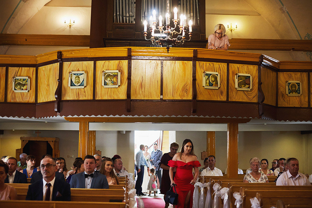 Kościół, goście weselni